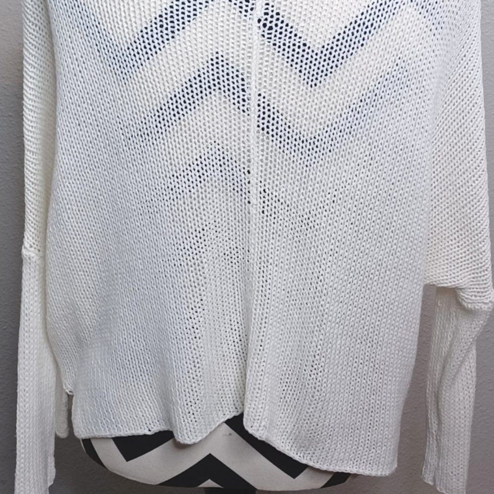 Wooden Ships XOXO Sz XS Oversized Open Knit Valentines Day Sweater - Picture 8 of 14